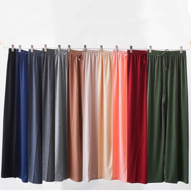 Celana Kulot Knit Nagita Wanita Polos Loose Pants Kulot Lembut Anti Kusut