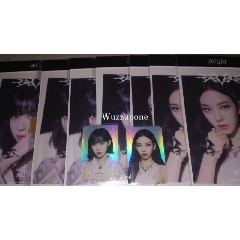 Hologram Standee Photocard set Next Level Aespa Karina, Winter, Ningning, Giselle Savage/ Official S