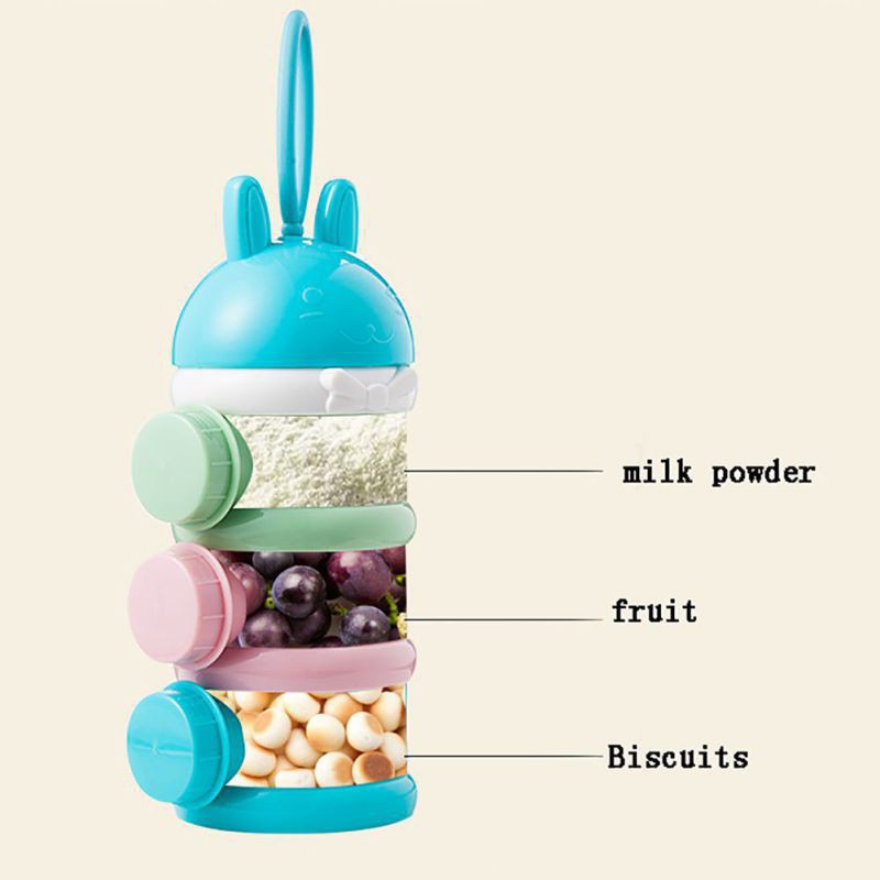 Dispenser Susu Bubuk 3 Tingkat Model Baru / Kotak Tempat Susu Bubuk Bayi DESIGN BARU