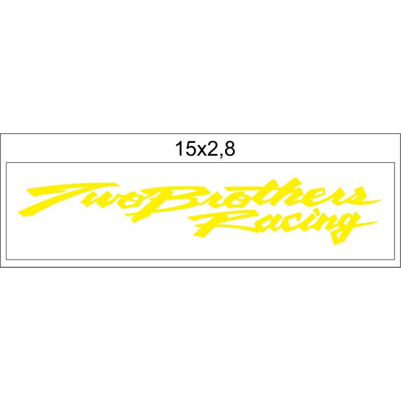 STIKER TWO BROTER RACING HOLOGRAM KUSTOM