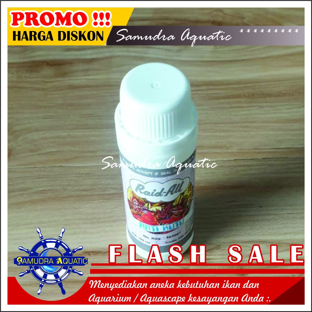 Obat RAID ALL (ANTI KUTU), Obat Ikan Hias Obat Kutu Ikan Koki Koi