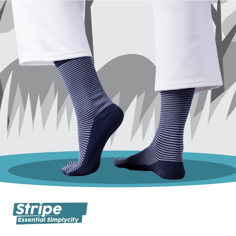 SOKA MOTIF - Kaos Kaki Soka Motif Strip