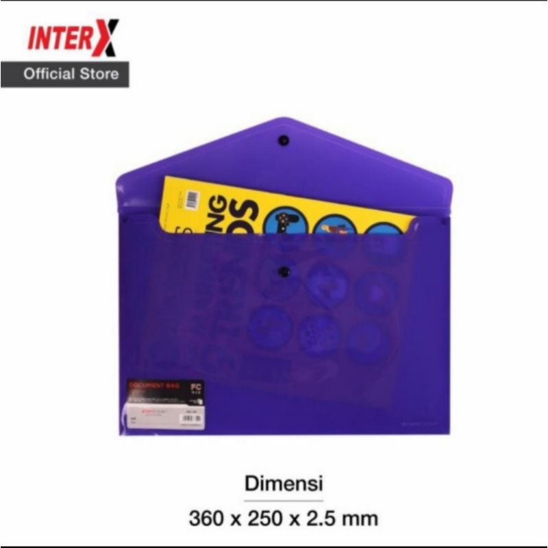 

Inter X map kancing Folio F4 Opaq / solid isi (12 pcs)
