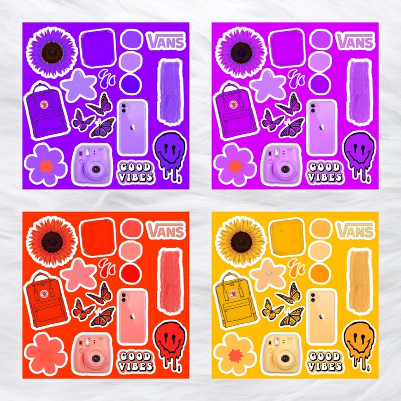 

[GSB OFFICIAL] 8 Warna Aesthatic Glossy Stiker SUNFLOWER