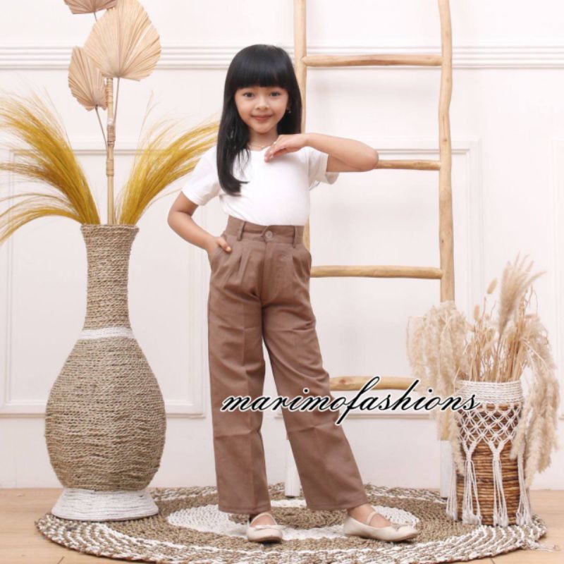 MARSYA KULOT LINEN ANAK PEREMPUAN LAKI LAKI UNISEX USIA 2 3 4 5 6 7 8 9 10 11 12 TAHUN