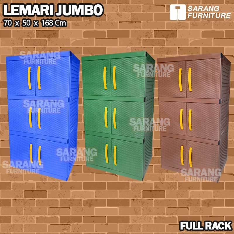 JUMBO! LEMARI PAKAIAN PLASTIK 3 SUSUN LEMARI PLASTIK MY TOP LEMARI PINTU JUMBO LEMARI LEMARI PAKAIAN MURAH