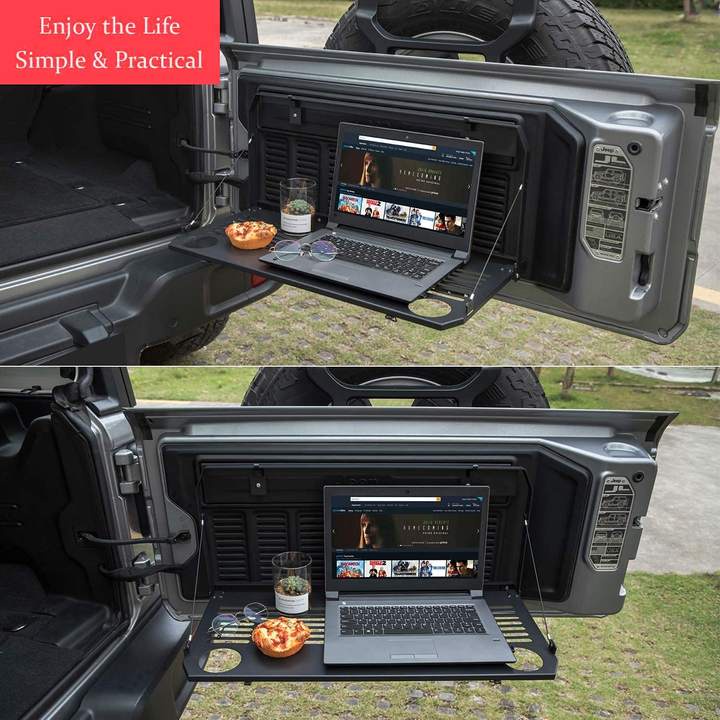 Meja Pintu Bagasi Belakang Jeep Wrangler JL 2018+ | Rear Table Jeep Wrangler JL 2018+ | Aksesoris Ca