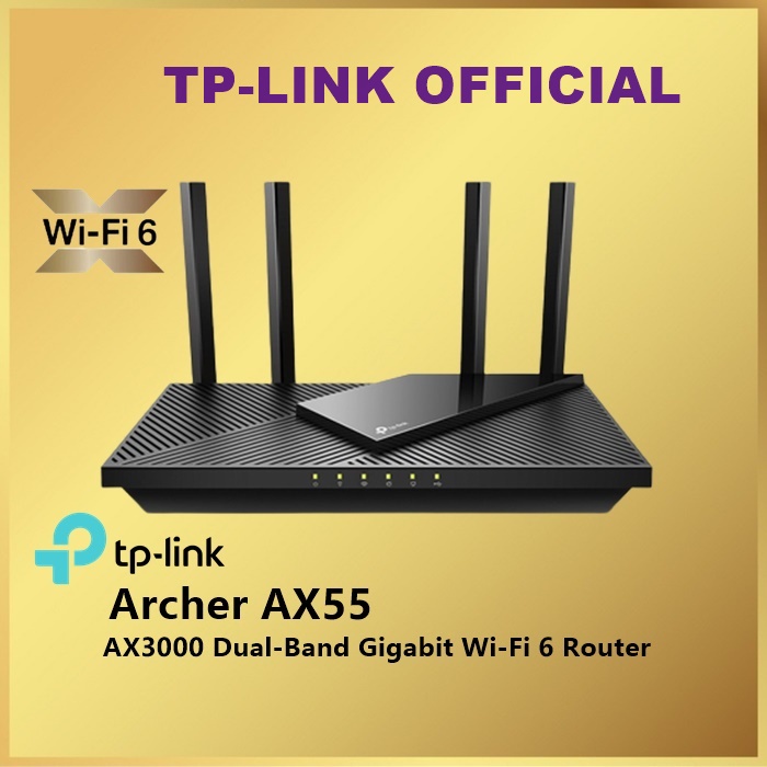 TP-LINK Archer AX55 AX3000 Dual Band Wi-Fi 6 Router Tplink AX 55