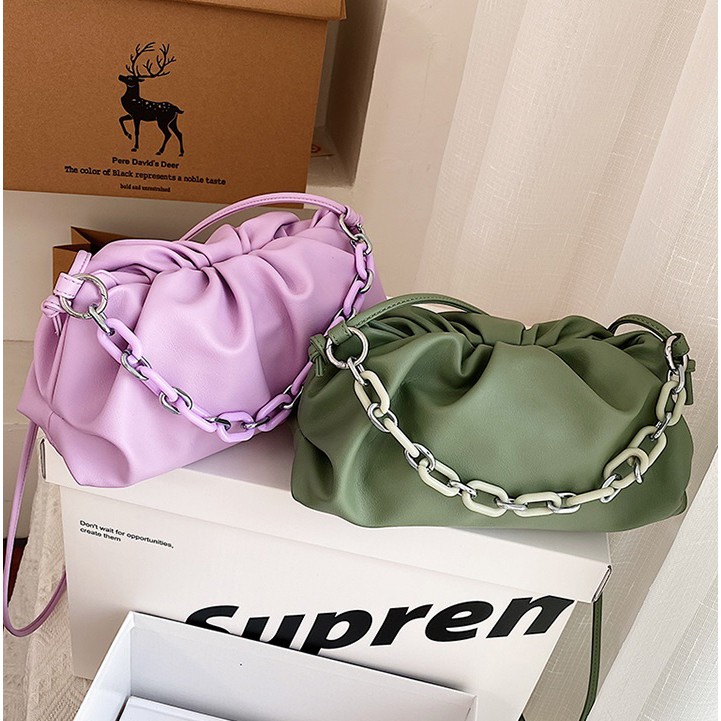 BJ31108 - BLACK/GREEN/KHAKI/PURPLE/WHITE/YELLOW - TAS SLEMPANG KERUT WANITA FASHION IMPORT MODIS ELEGAN TERMURAH TERLARIS TERBARU BAGSTORE JAKARTA TAS BATAM CR7397 GT1718 LT1108 JT93455