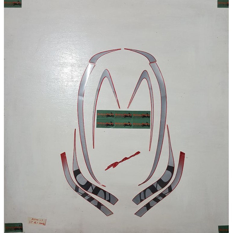 Striping Honda Scoopy eSP Stylish 2020 Merah doff Original 1000% NOS