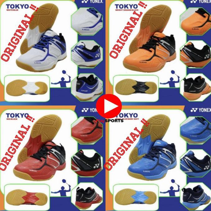 SEPATU BADMINTON SEPATU YONEX TOKYO ORIGINAL - Putih, 40