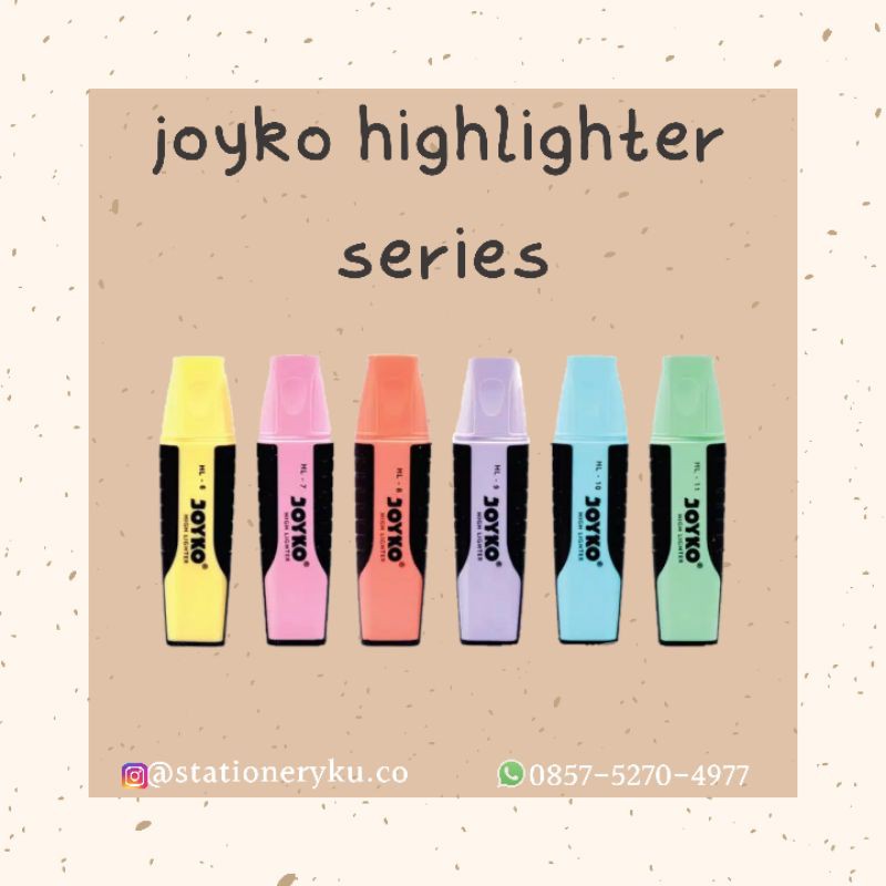 Jual Joyko Highlighter Pastel Series Shopee Indonesia