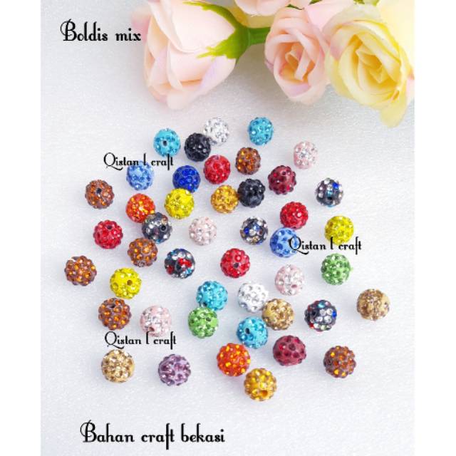 Boldis 10mm 100pcs mix