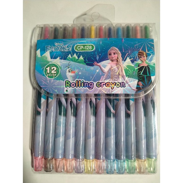 

Krayon Putar Warna Panjang Karakter Cewe/Rolling Crayon 12 color