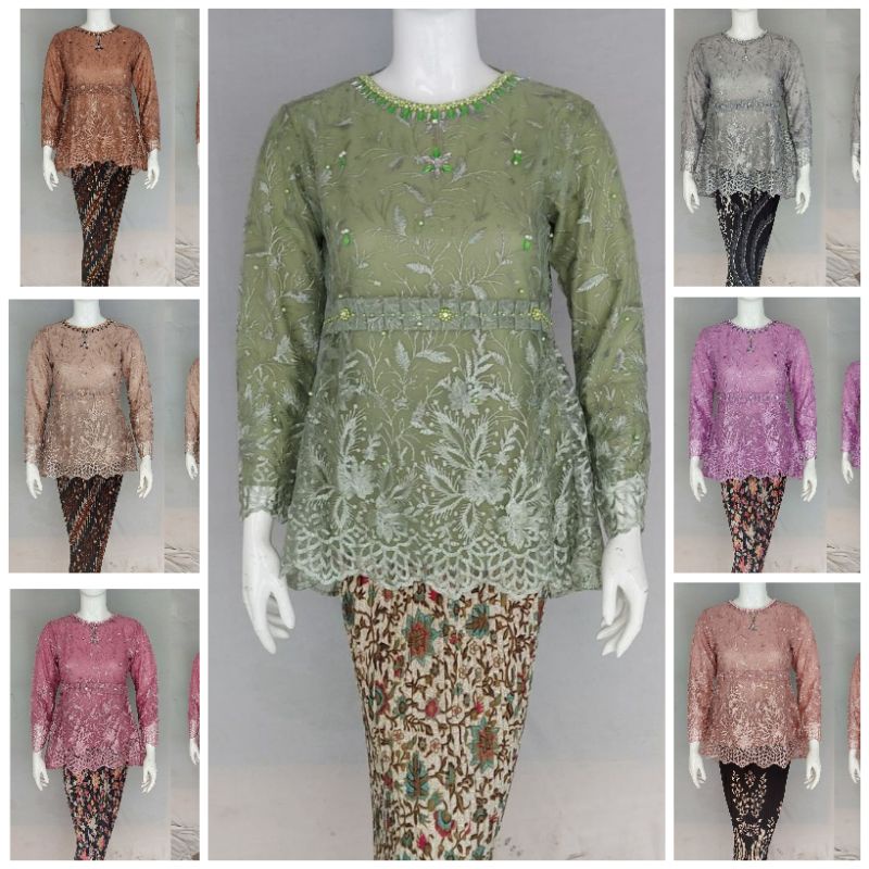Set kebaya arabelle/kebaya wisuda / kebaya tunangan / kebaya modern / / kebaya wisuda / kebaya pesta