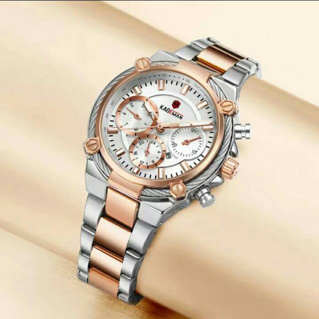 Jam tangan cewek Kademan K836L tanggal aktif original