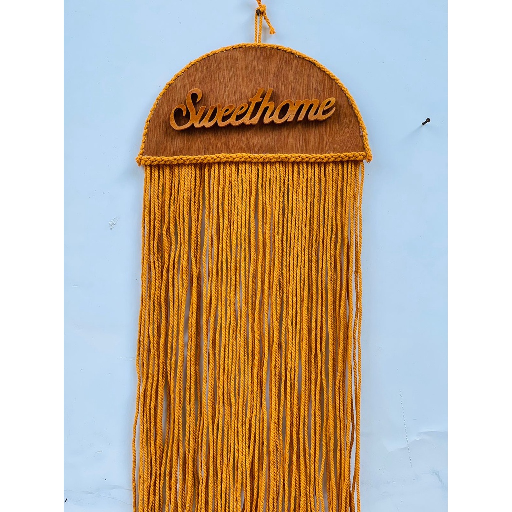 (READY STOK) macrame hiasan dinding nama / macrame wall hanging (HD 163)