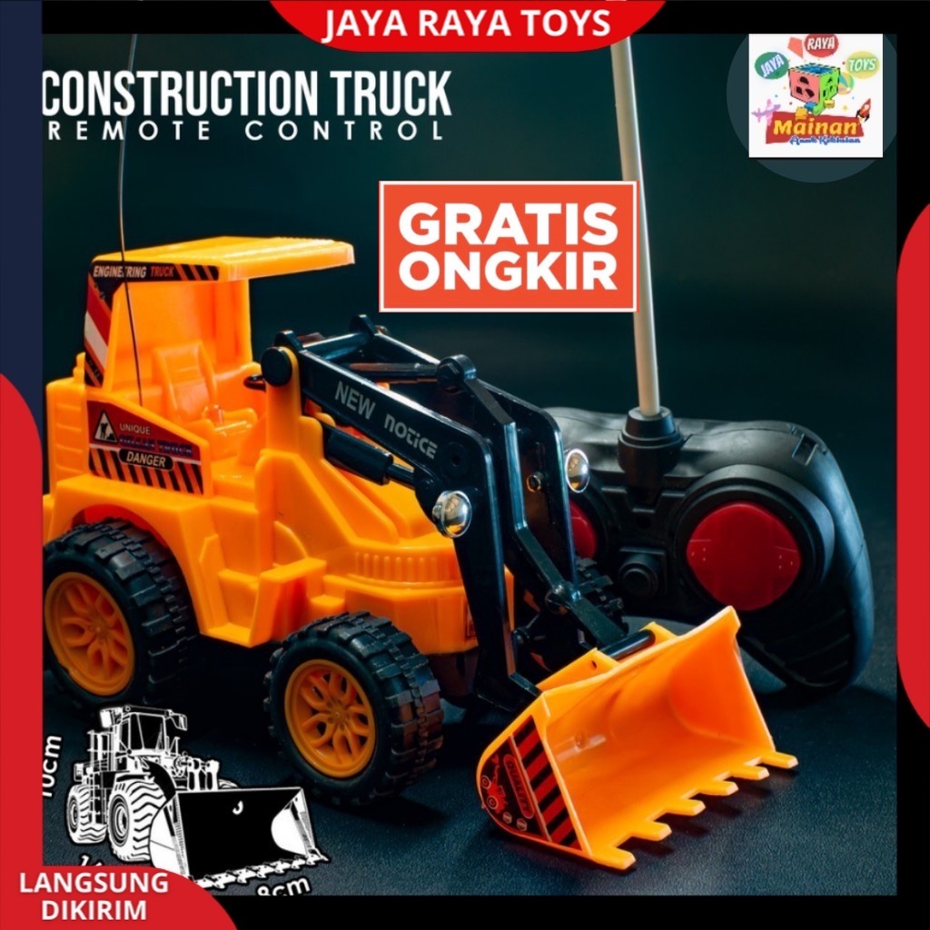 Mainan Mobil Remote Control Truck konstruksi RC Beko Excavator Mini Terbaru  Mainan Anak Laki Laki