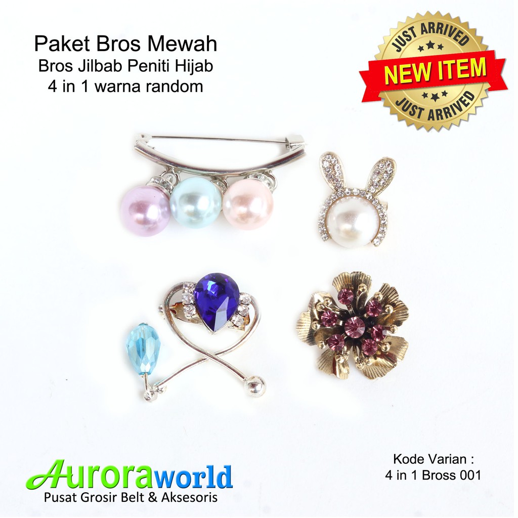 AURORA WORLD PAKET BROS JILBAB PENITI HIJAB MEWAH MODEL TERBARU 1 SET 4