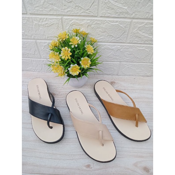 Sandal wanita flat japit slempang