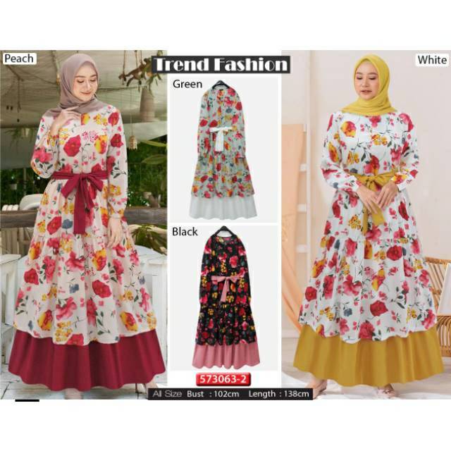 Gamis extu nagita kombi polos