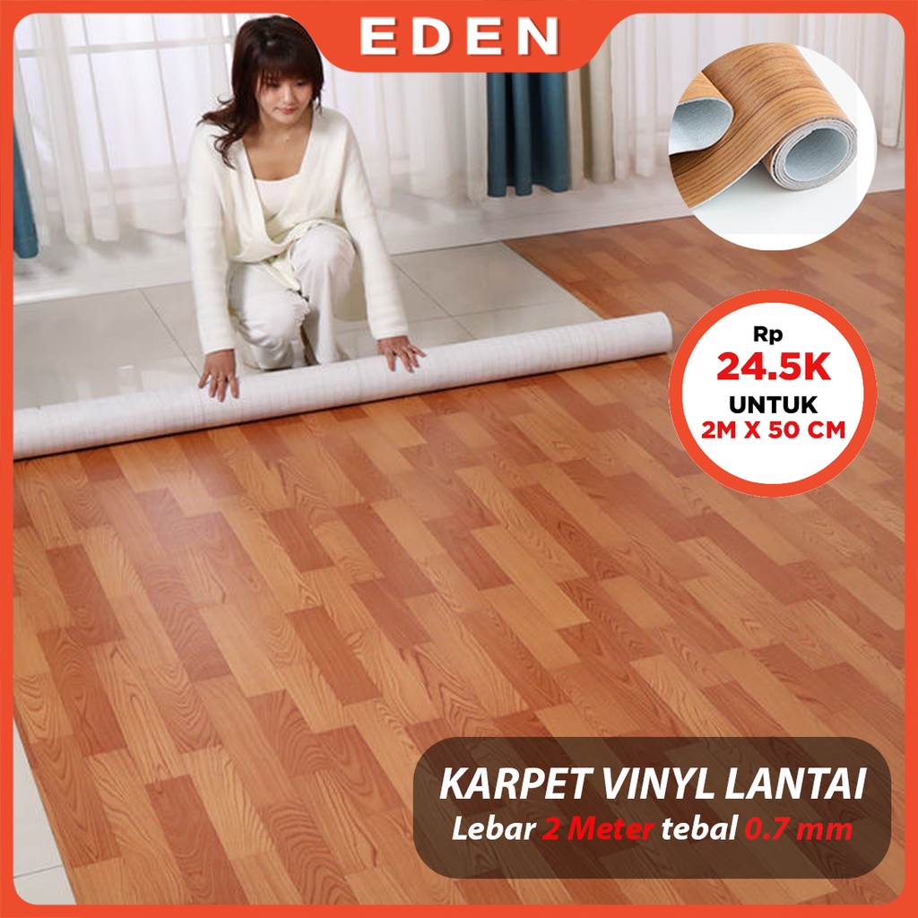 KARPET LANTAI VINYL GULUNGAN TEBAL 0.7 MM 50CM| METERAN 2 M | DEKORASI