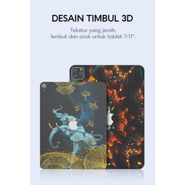 VIVAN Back Sticker 3D For iPad Tablet ukuran 7-11 inch TYPE BY REQUEST Anti Sidik Jari Tablet Back Film VBS07