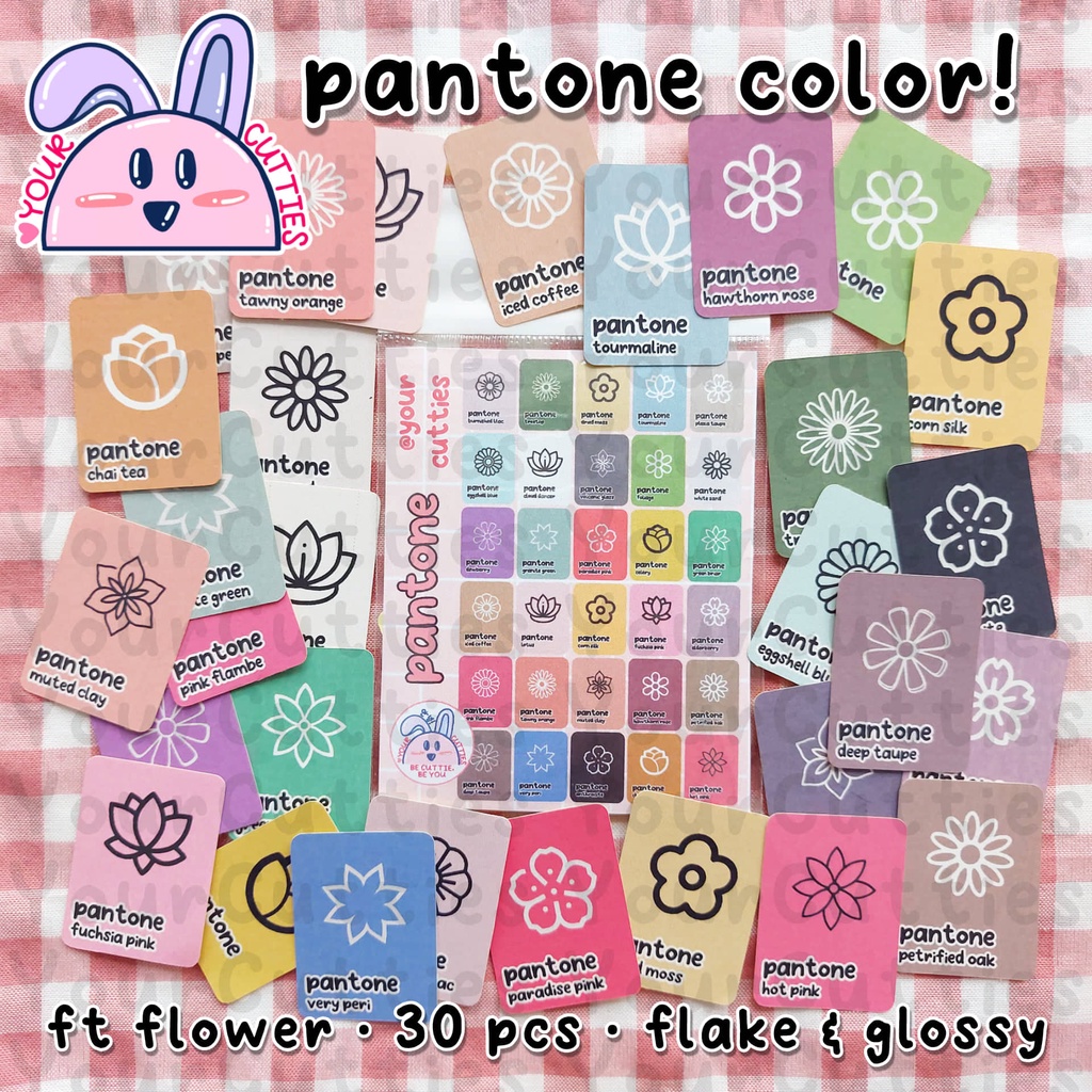 

[FLAKE] STICKER PANTONE COLLECTION KOLEKSI WARNA PANTONE