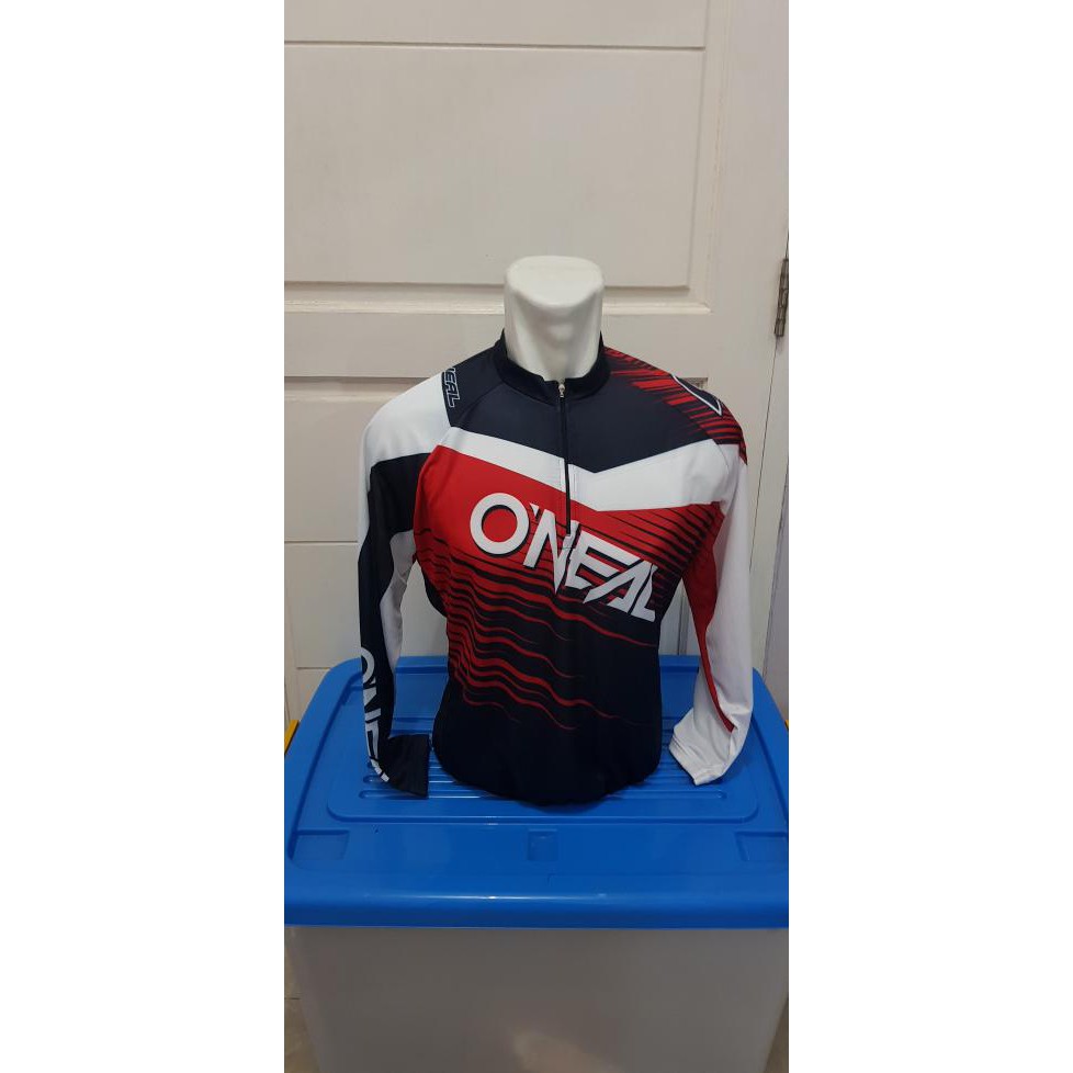 Baju / Jersey Sepeda Oneal Merah Putih Keren