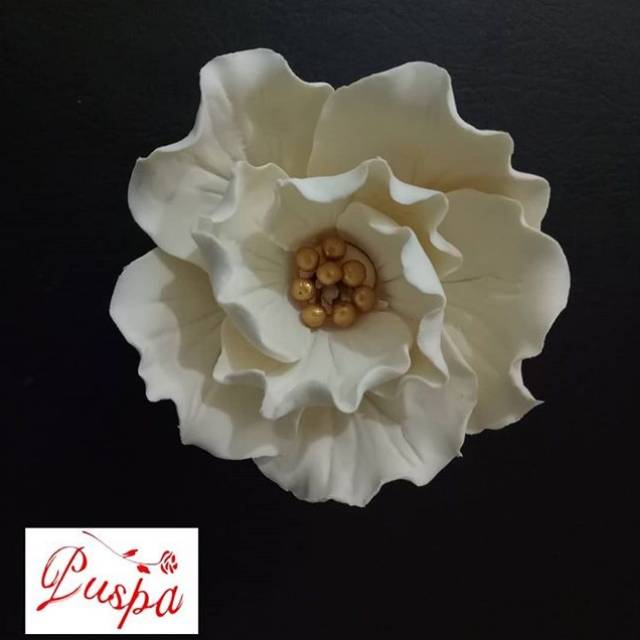 

(169/PLM12) Gumpaste Flower / Bunga Gumpaste Peoni Putik Gold