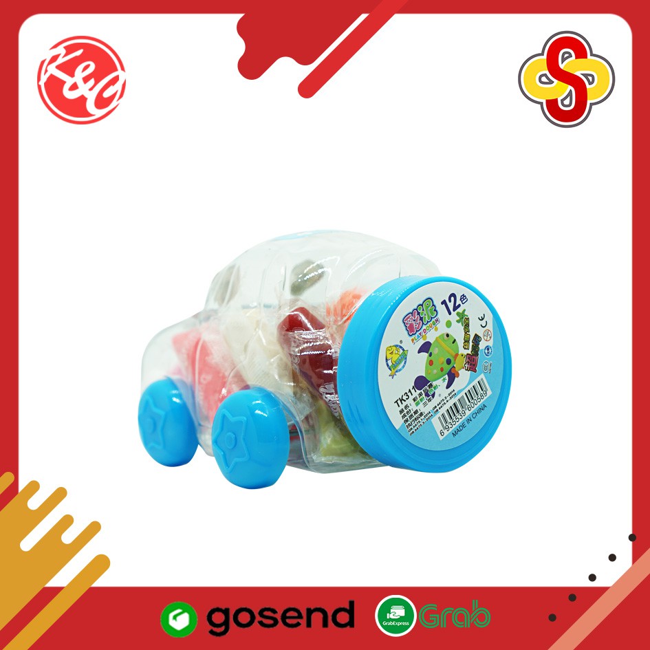 Play Dough Lilin Mainan Lucu Mobil TK-311 12 Warna