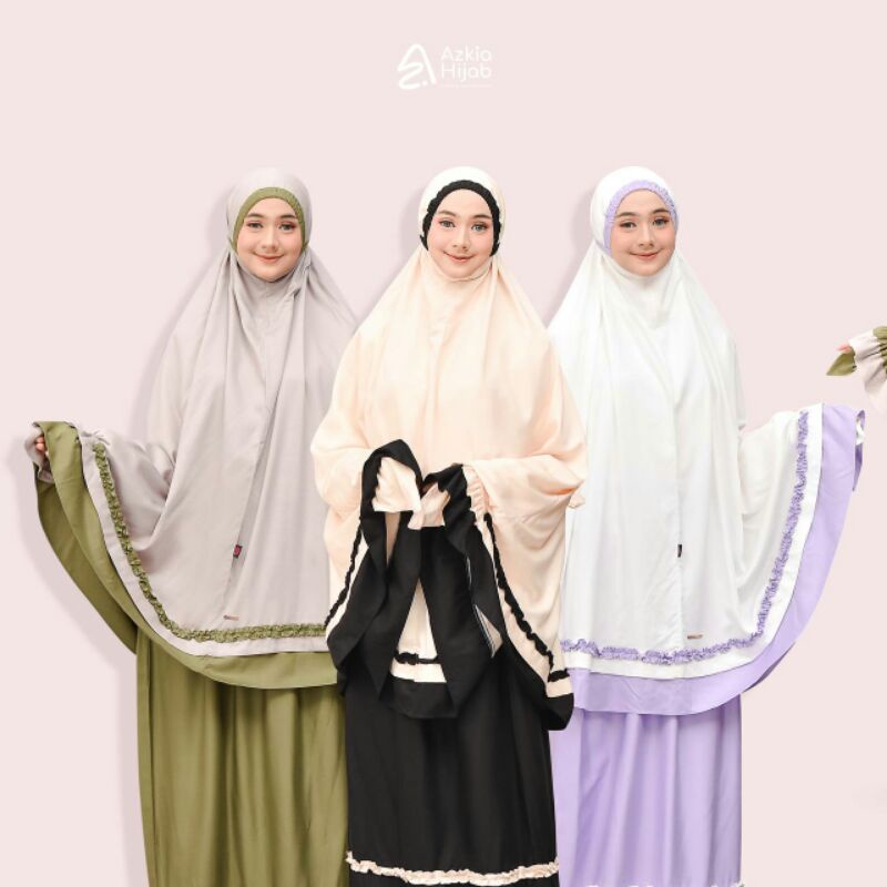 Muken Khairon by Azkia Hijab || Mukena || Mukena Polos || Mukena Rayon || Mukena Rayon Premium || Mu