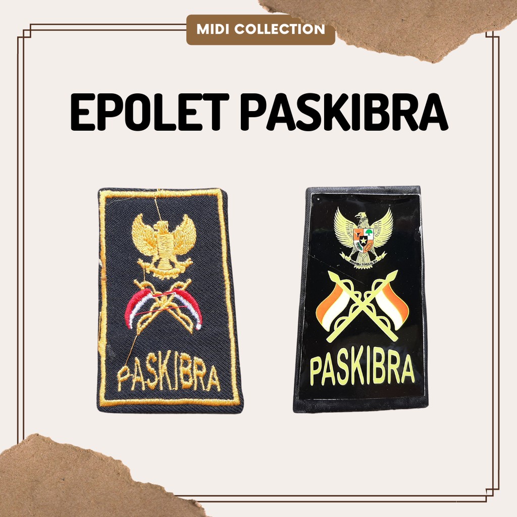 Epolet Paskibra atau Aksesoris Paskibra BORDIR / MIKA (GLOSSY)