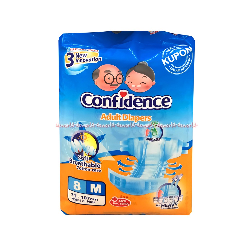 Confidence Adult Pants M8 Pcs Popok Celana Popok Dewasa Diaper Konfidence Medium M 8pcs Diapers