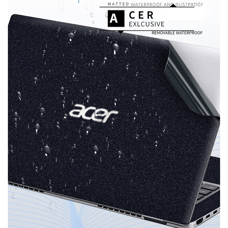 ASPIRE ACER Stiker Skin Laptop Matte Hitam 3 Sisi 14 &quot;15.6&quot; 13 &quot;13&quot; 13 &quot;13 '' '' 13 '' / 514 A3- 538-15- 514 A3- 515 / A3- 32-514 - 3g