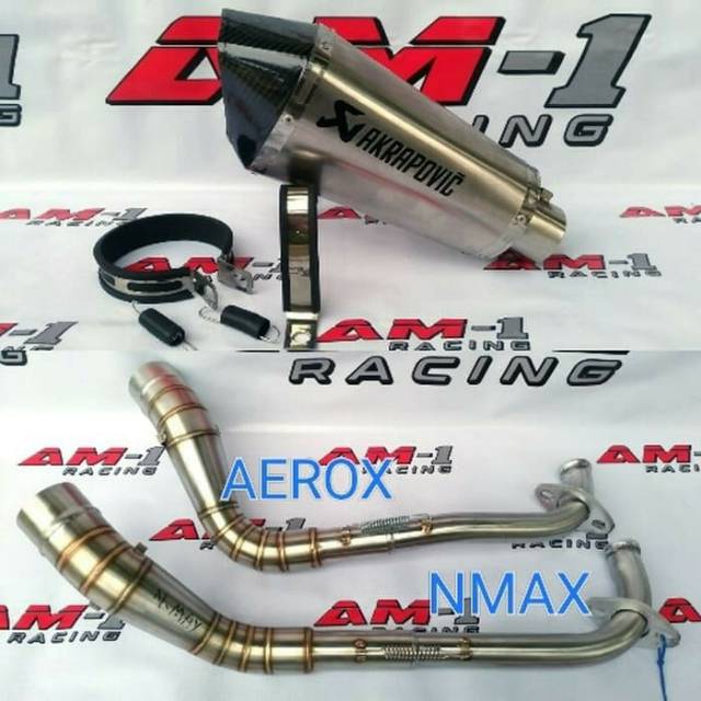 KNALPOT RACING AKRAPOVIC SHORT PENDEK FOR ALL TYPE MOTOR VIXION R15 CBR CB 150 R GSX AEROX NMAX dll