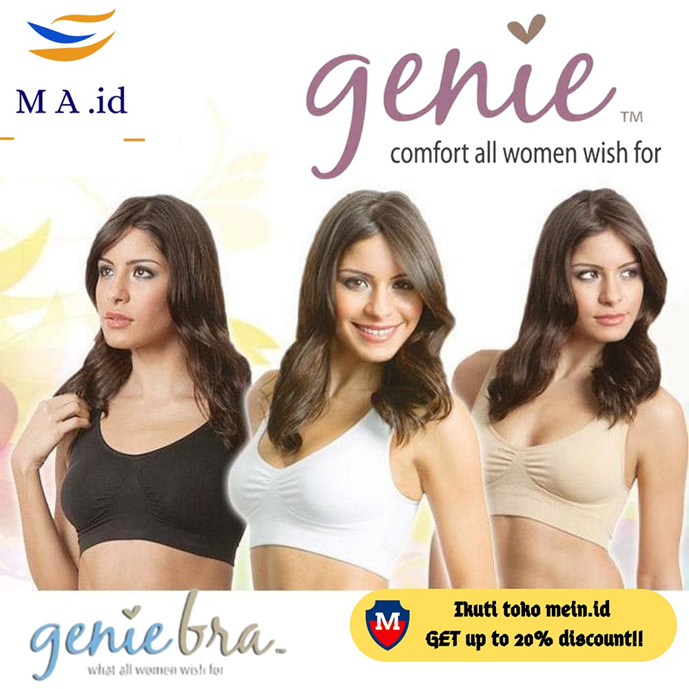 [[BISA COD]] Genie Bra Classic Original 100% / Genie Bra Pastel Original Jepang / Bra Tanpa Kawat