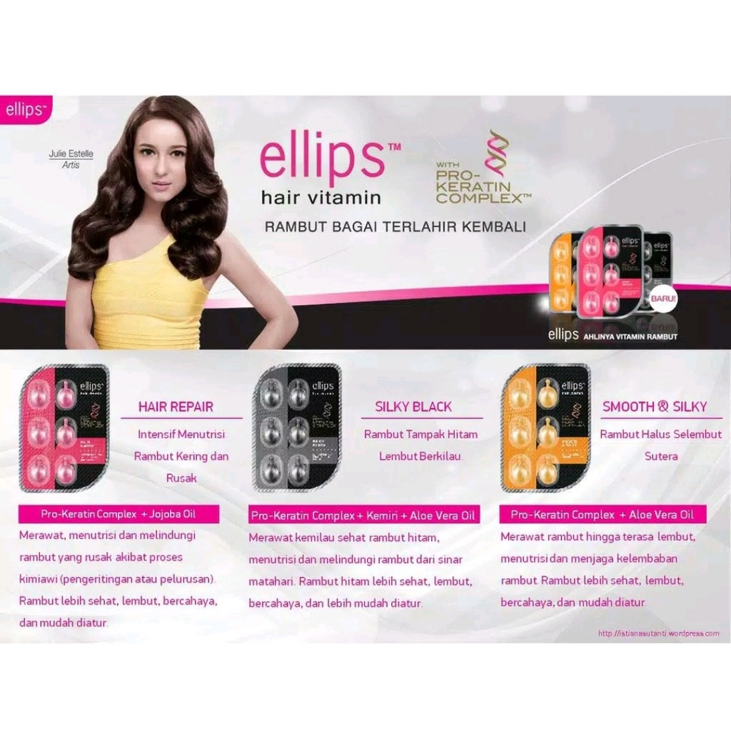 ELLIPS HAIR VITAMIN SACHET ISI 6 // VITAMIN RAMBUT ELLIPS