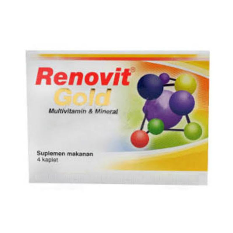 Renovit Gold / Multivitamin / Suplemen Kesehatan / Minea