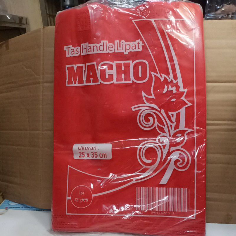 

Tas Handle Lipat Spunbound Macho 25 x 35 cm 12 pcs
