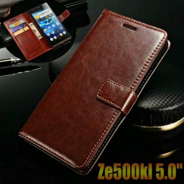ZE500KL Asus zenfone 2 laser ZE500KL ZE500KG 5,0 inch flip cover leather case premium
