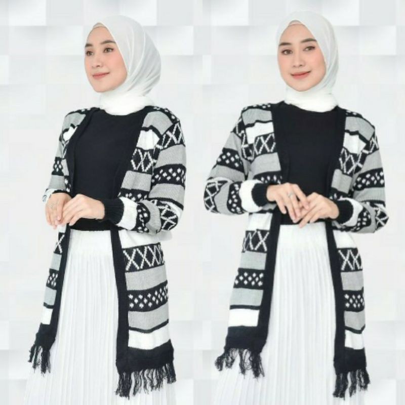 Cardigan Hinata / Long Hinata / Cardigan Rawis / Cardigan Rajut Hinata