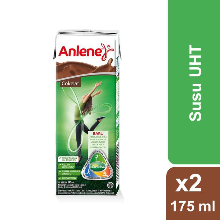 

Anlene UHT Cokelat - Susu Cair Siap Minum 175 ml x2