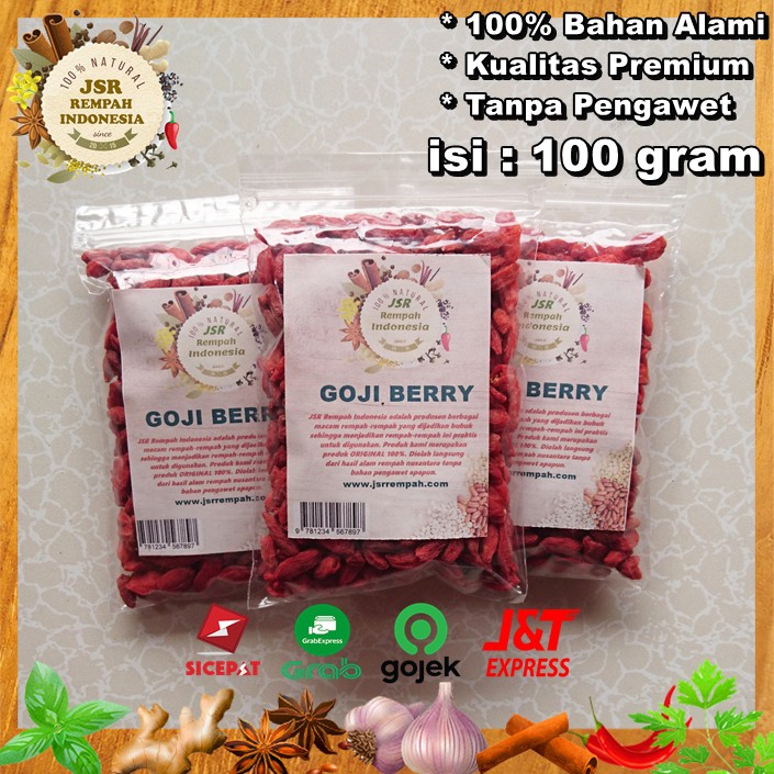 

GOJI BERRY KICHE GOJI BERI ASLI ORGANIC ISI 100 GRAM KUALITAS PREMIUM