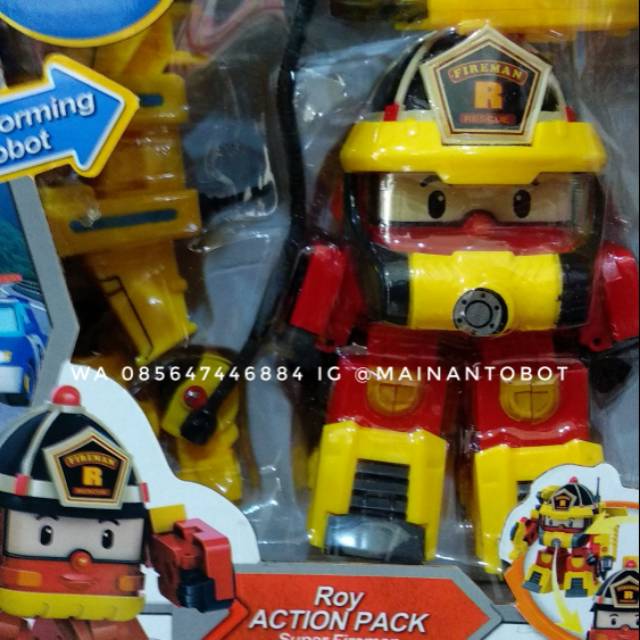 Robocar poli in action pemadam