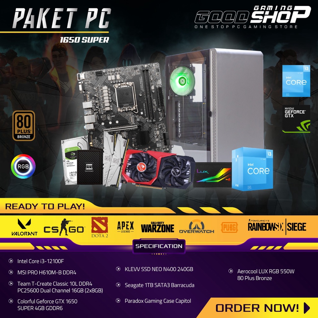 Paket PC 1650 Super