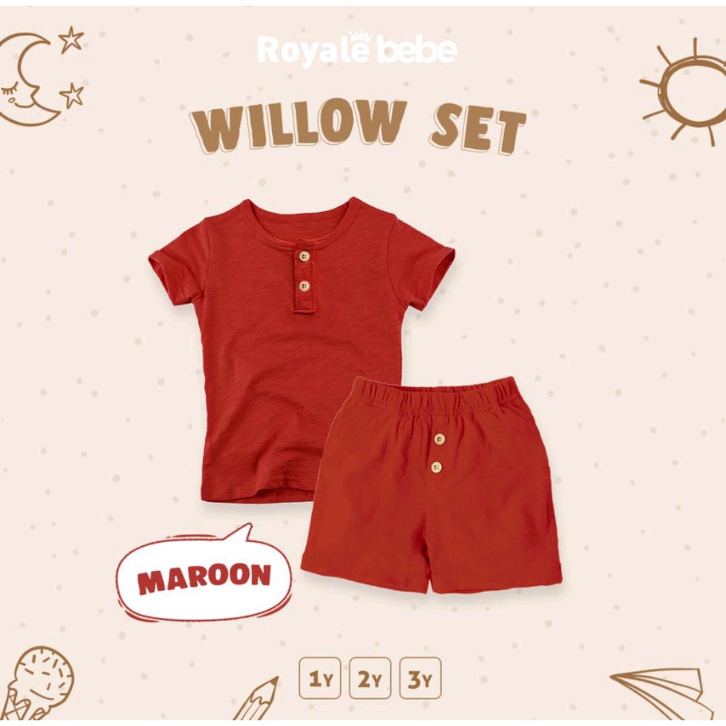 ROYALE BEBE WILLOW SET / SETELAN ANAK