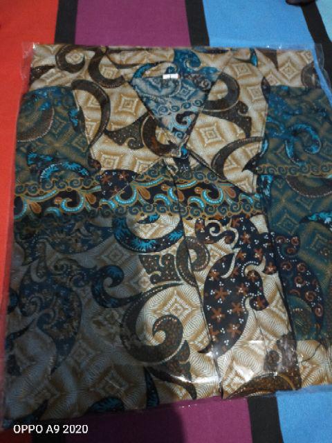 Bswart Batik Hrb026 Kenongo Lengan Panjang Padi Pekalongan M L Xl Batik Pria Murah Modern Grosir