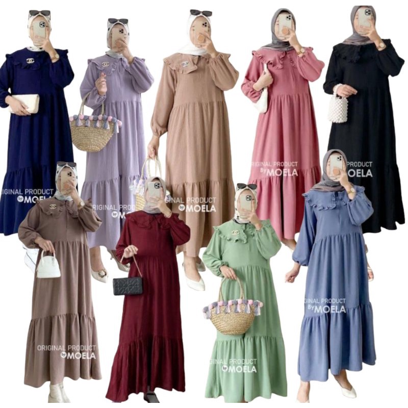 MARITA MIDI DRESS CRINKLE