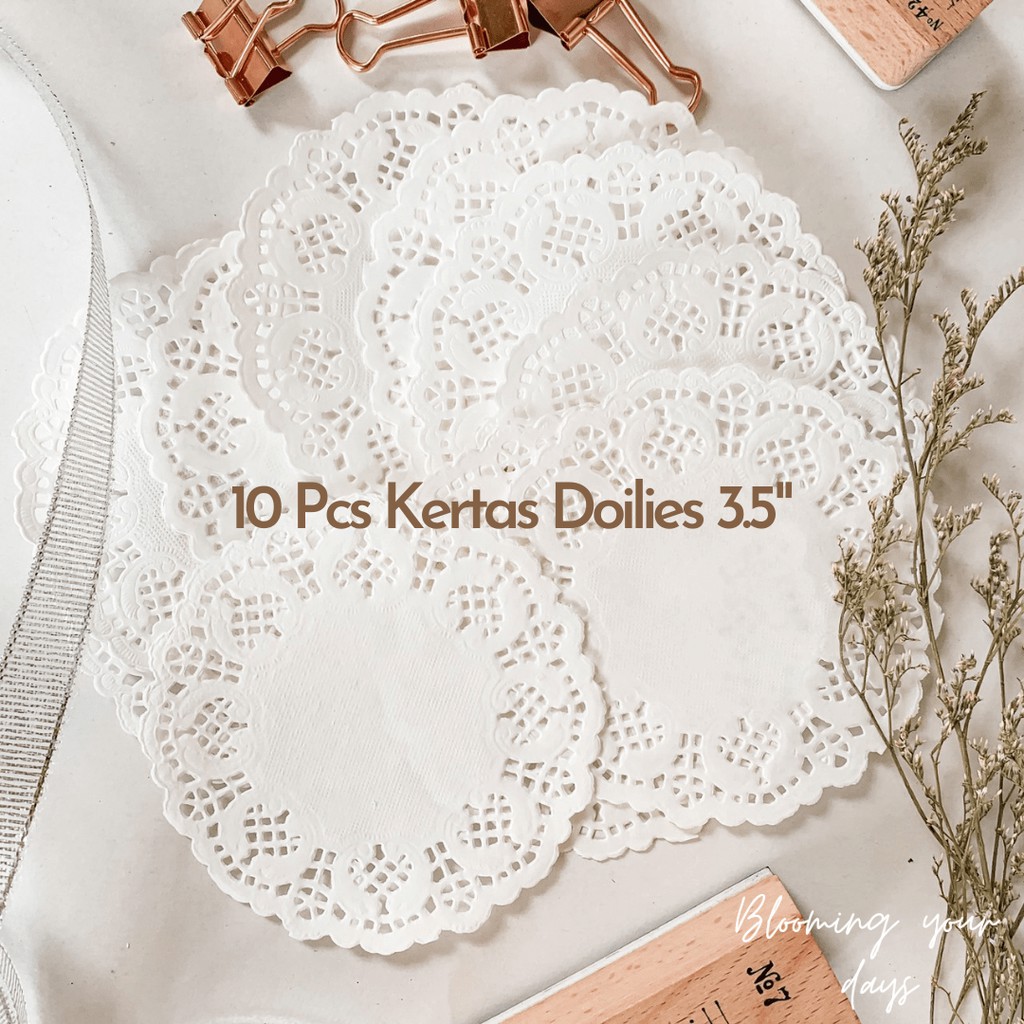 Paper Lace Doilies 3.5 inch Kertas Alas Renda Kertas Doylyes